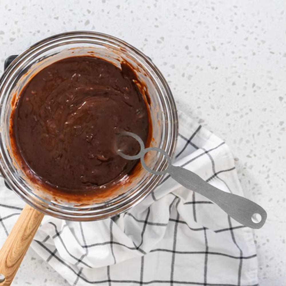 Rust-Free Nut Butter Mixer Stainless Steel Egg Beater Kitchen Tool Pancake Batter Tool  Cooking