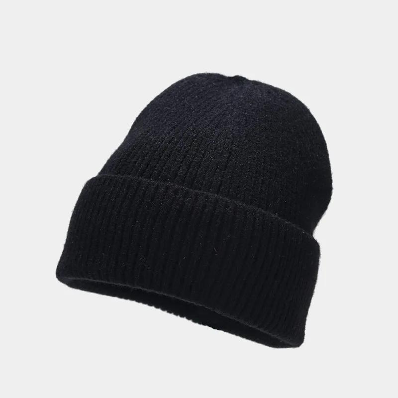 1pc Unisex Autumn Winter Warm Beanie Hats,Solid Color Stretch Knitted Crochet Beanies Hat Caps,Suitable for Daily Wear,Outdoor