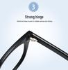 High-End Anti-Blue Light Thick Frame Glasses, Myopia-Compatible, Ultralight Browline Design.