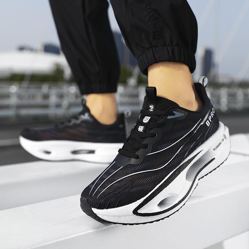 New Men'S Sneakers Thick Bottom Cushioning Running Shoes Athletic Training Carbon Plate Jogging Shoes Women'S Tennis Shoes