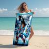 1pc Soccer Heroes Action Cartoon Quick Dry Microfiber Bath Towel for Swimming Surfing Camping Unisex Holiday. SJT7201192