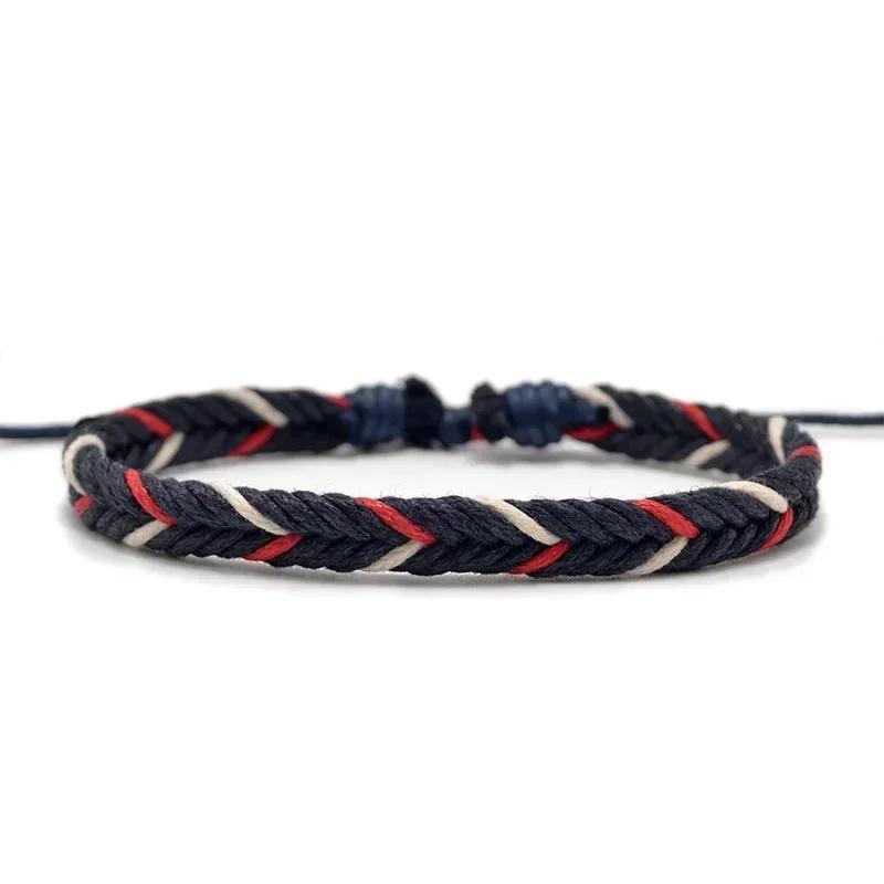 Various colors Lucky Charm Tibetan Bracelets & Bangles For Women Men Handmade Knots Green Rope Amulet Gift Bracelet