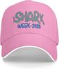 Shark Week Graphic Print Baseball Cap Polyester Casual Outdoor Adjustable Hat