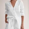 Damen 2024 Europäische & Amerikanische Reine Baumwolle Sommer Pyjama