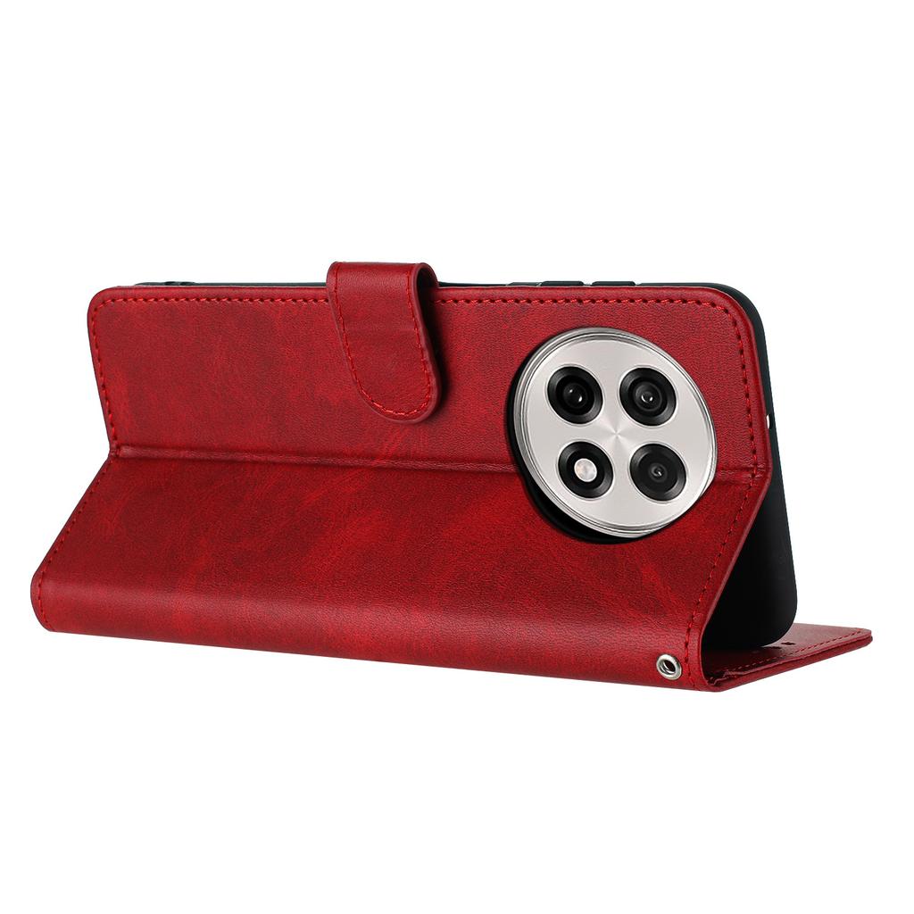 For OnePlus 13R 5G Case Flip Stand PU Leather Wallet Phone Cover Calf Texture