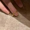 Golden Sparkly Thin Diamond Ring - Exquisite, Light Luxury Fashionable Finger Accessory