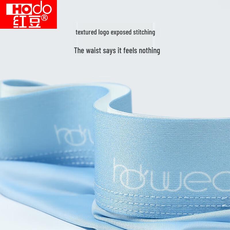 Hongdou Men's Ice Silk Antibacterial Boxer Briefs 4-Pack