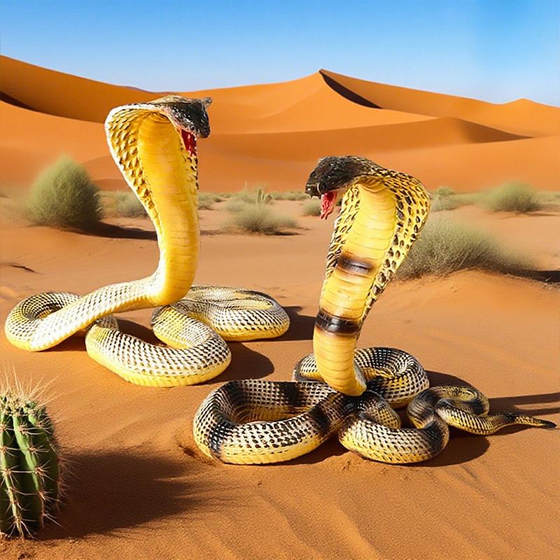 Childrens Realistic Snake Model With Plastic Construction For Educational And Play Use