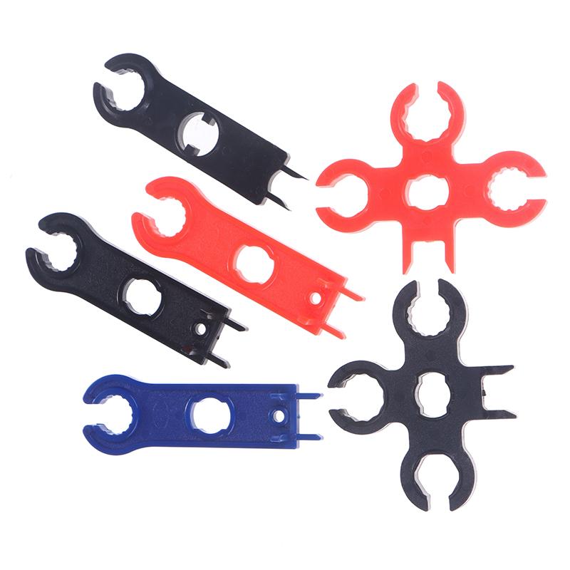 2Pcs Mc4 Solar Panel Connector Disconnect Tools Solar Connector Wrench Plastic Pocket Solar Connector Assembly Tools