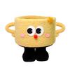 Cartoon Storage Basket with Eyes Legs Large Capacity Vibrant Color Adorable Storage Box Multi-functional Organizer