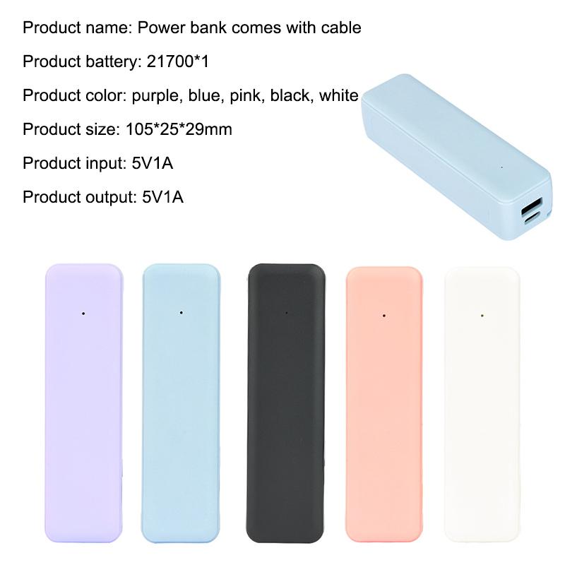 DIY 21700 Power Bank Case Portable Type-C 5V1A Mini Power Supply Kit for Backpacking Lightweight Power Supply