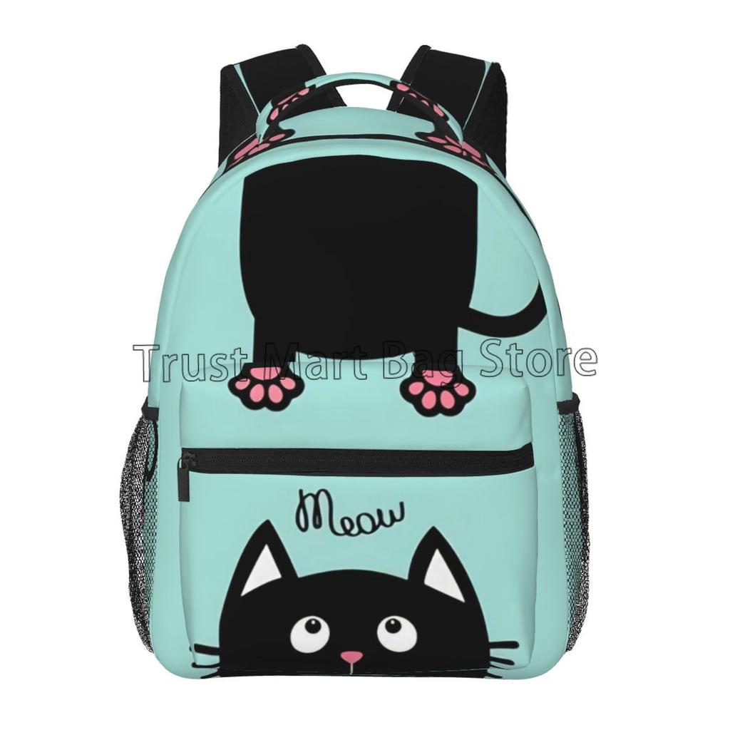 Anime Neko Atsume Women Backpack Cartoon Mochila for Girls Boys Travel Rucksack Cute Cat Printing Shoulder Bag for Teenages