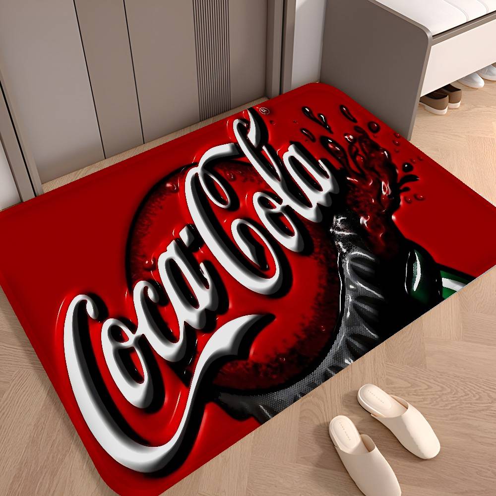 Mata podłogowa C-Coca C-Cola Antypoślizgowa Mata do pralni Wystrój pralni Balkon Pokój dziecięcy Mata przy łóżku