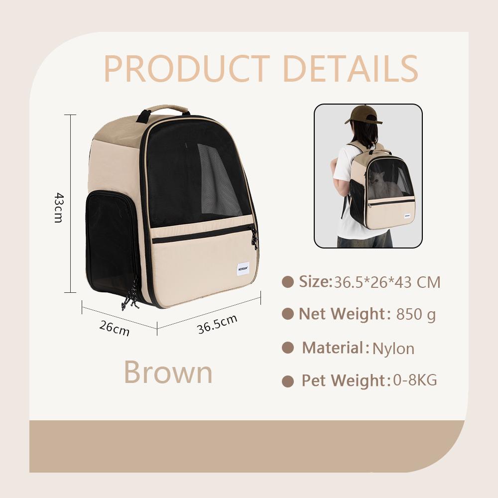 

Pet Cat Dog Bag Travel Outdoor Portable Cat Carrier Bag Breathable Large Capacity Backpack for Cats Small Dog Accessories