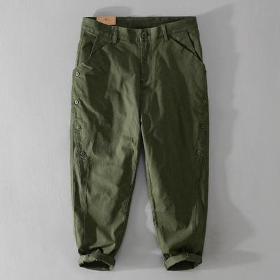 İlkbahar ve Sonbahar Erkek Günlük Bol Paça Pantolon Trend Bol ve Rahat İş Giyim Erkek Pantolonu