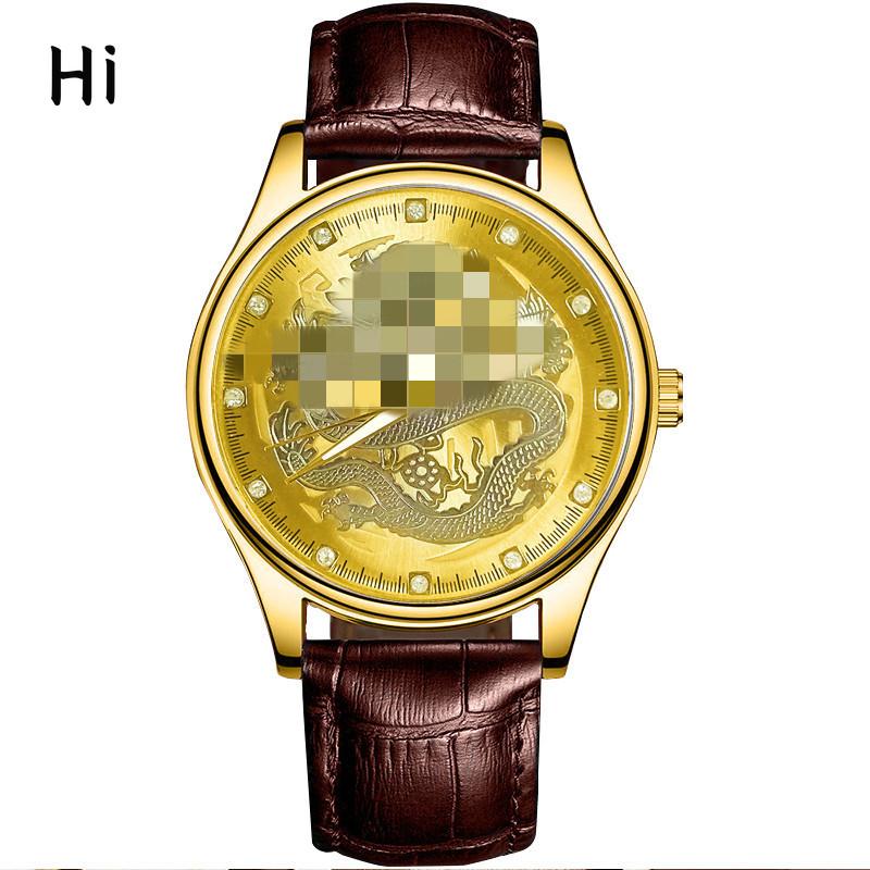 

Новые деловые мужские часы Dragon Belt Quartz Watch Fashion Casual Watch