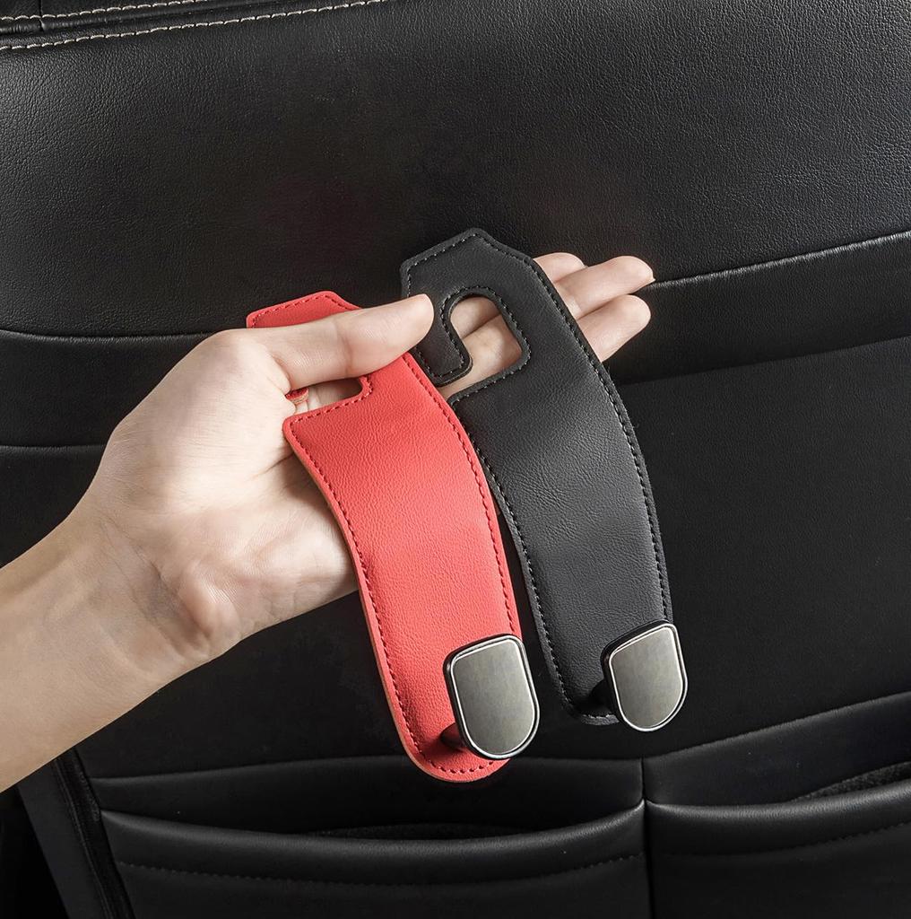 SWITISAN Headrest Hook, Car Seat Hook, Set of 2, Load Capacity 66.1 Lbs (30