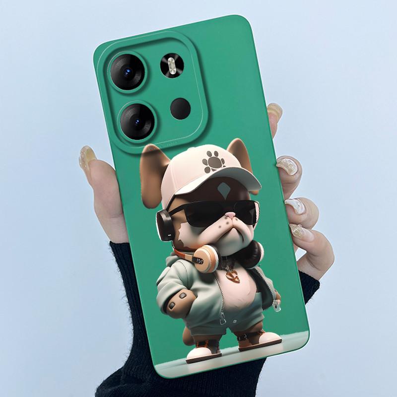 For Tecno Spark Go 2023 Pop 7 Pro BF7 Infinix Smart 7 Plus Smart7 HD Case Lovely Cartoon Cat Liquid Silicone Soft TPU Back Cover