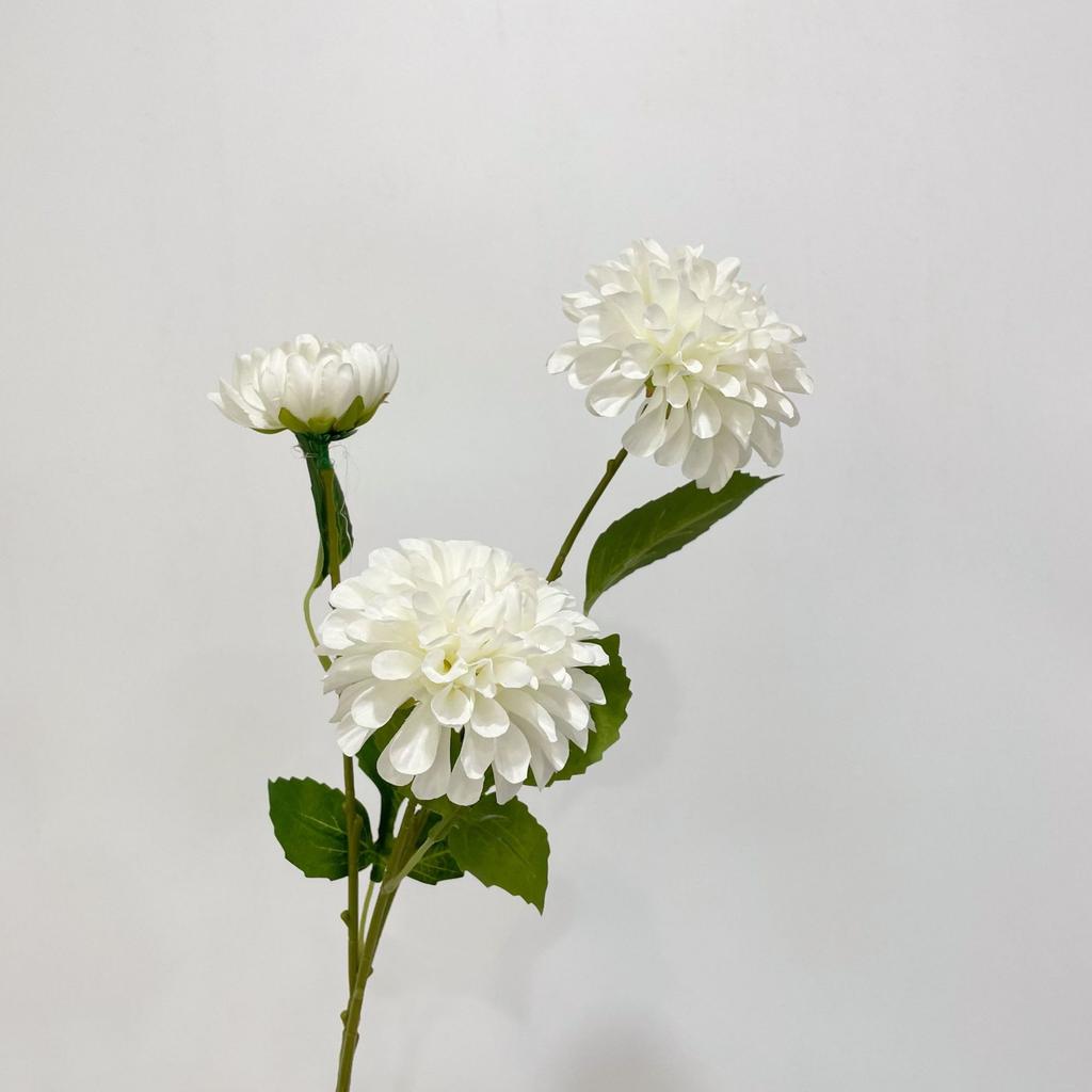 Large Head Chrysanthemum Silk Flower Lifelike Artificial Dahlia Flower For Home Wedding Decor Birthday Party Bedroom Decoration