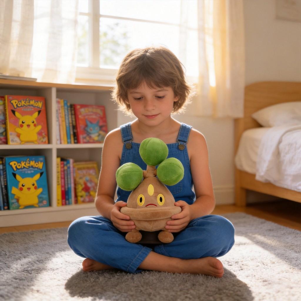 Pokemon Bonsly Plush Toy With Super Soft Short Plush For Kids And Collectors