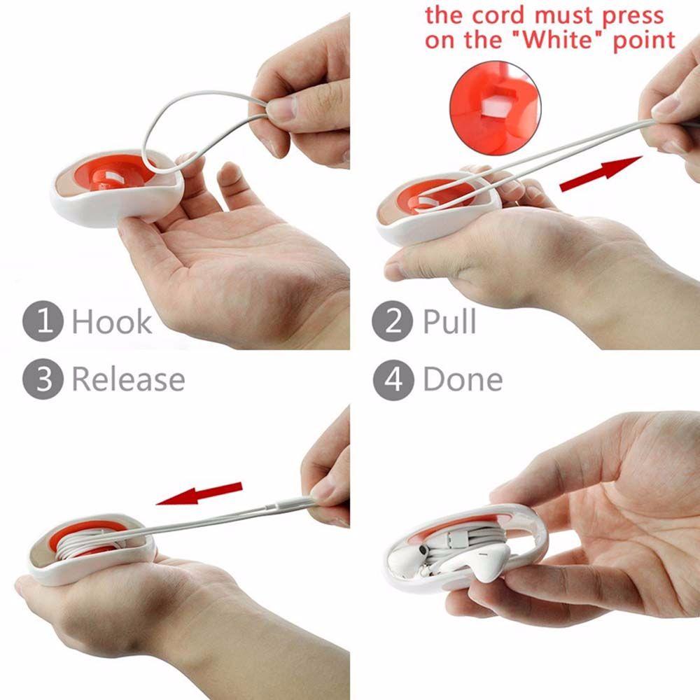 Cable Clamp Headphone Storage Phone Line Wire Winder Earphone Wrap Cable Winder Cable Organizer