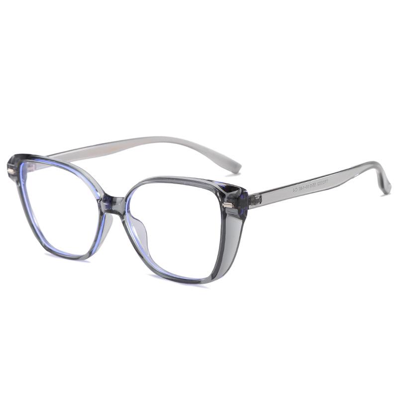 Women's Ultralight Square Cat-Eye Glasses 2502 – Anti-Blue Light, Myopia Ready, Stylish TR Frame