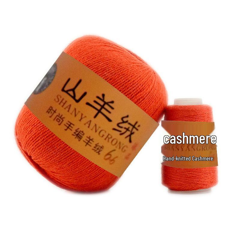 Reines Kaschmir & Wolle 6+6 Garn zum Hand- oder Maschinenstricken - Mittel-Dicke Nerzmischung