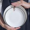 Rose Diamond Bone China Dinner Plate Set