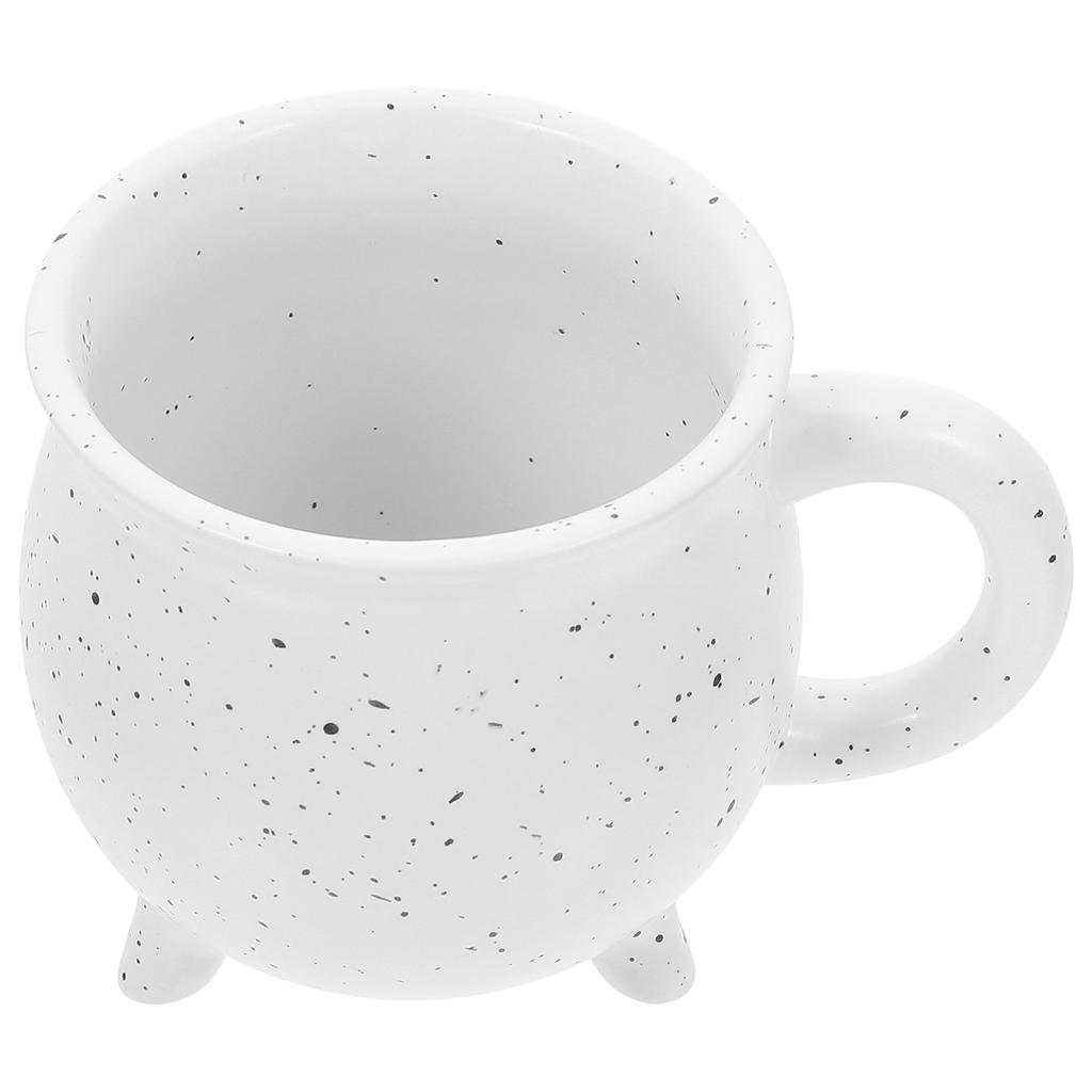1 Stück Halloween Hexenkessel 450ml Kaffeetasse Latte Becher Trinkbecher Milchkaffeetasse Halloween Hexenbecher Keramik Kaffeetasse