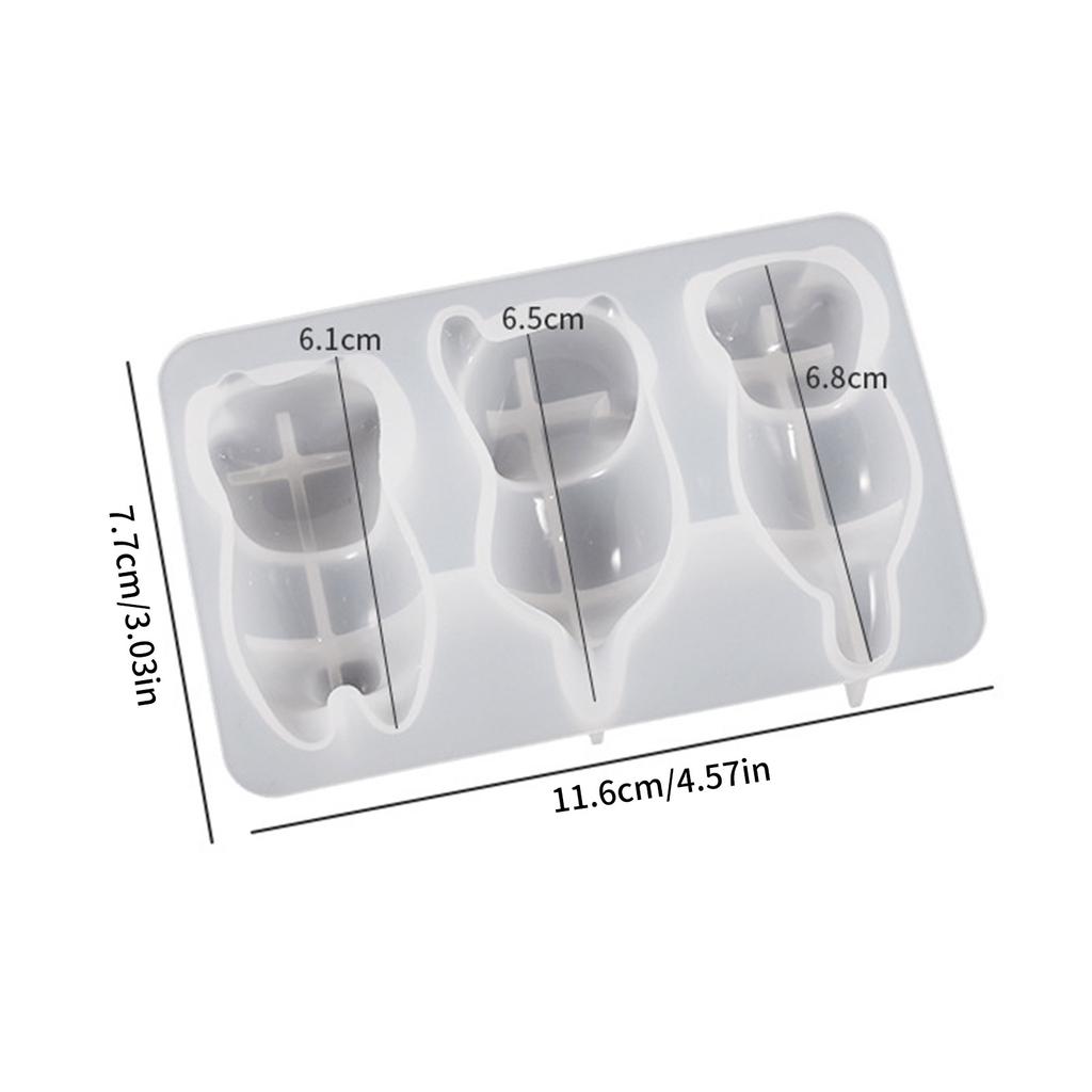 Pendant Molds Keychain Jewelry Mould Small Cat Shape Silicone Keychain Moulds Silicone Material DIY Hand-Making Tools