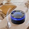 IPX7 Waterproof Shower Speaker with RGB Light LED Display Detachable Suction Cup Stereo Sound Bathroom Bluetooth-compatible Wireless Speaker