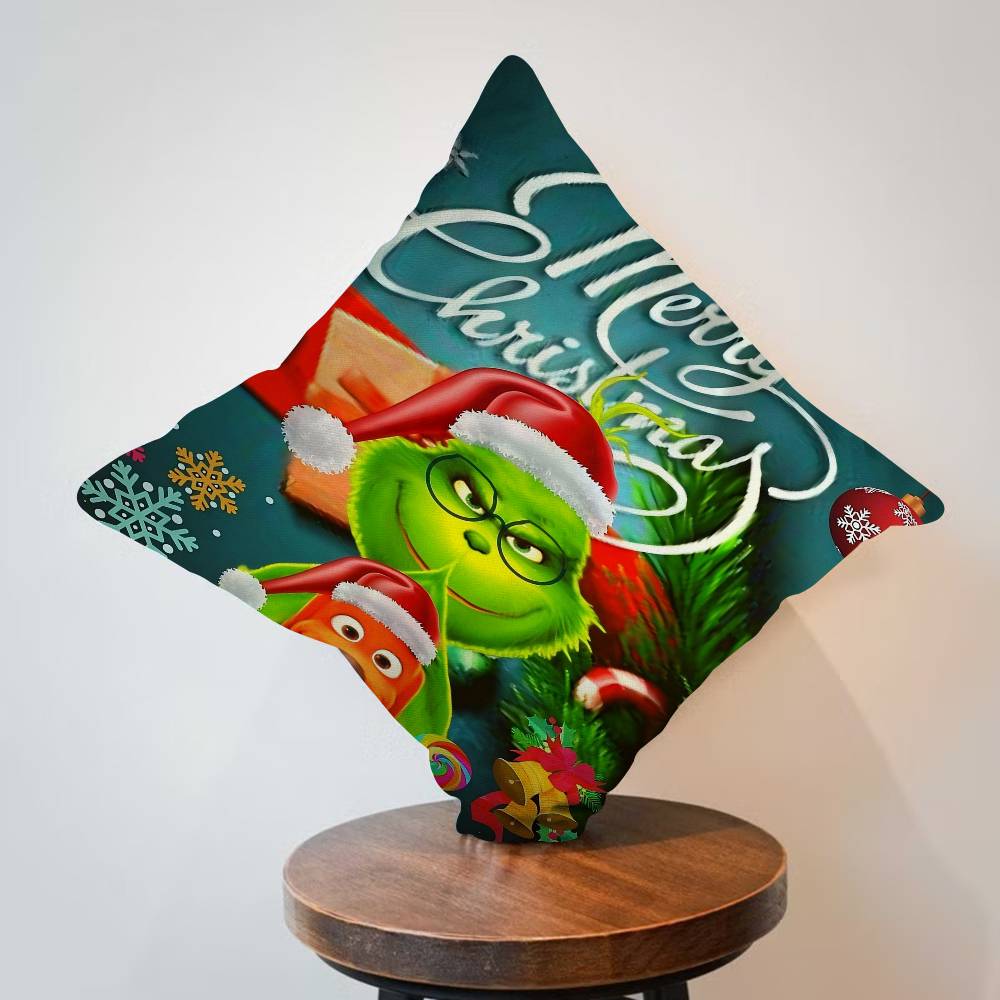 Film The G-Grinch C-Christmas Pillowcase Toon Gift Cushion Cover Bedroom Home Sofa Chair Seat Decor Pillow Case