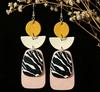 European Style Geometric Zebra Polka Dot Earrings: Versatile Party Accessories