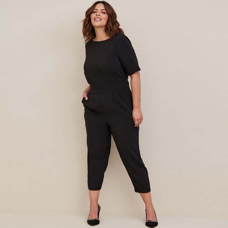 

100.00кг Модная приталенная рабочая одежда Классический комбинезон Black 30