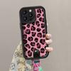 Rosa Leopardenmuster Handgelenkschlaufe Handyhülle Für IPhone 17 16 Pro Max Hüllen iPhone 17 Air 16e 15 14 13 12 11 XS X XR 7 8 Plus Hülle