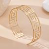6Pcs Geometric Back Collar Bracelet Earrings Ring Arm Bracelet Women's Jewelry Fashion Set