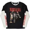 Nirvana Unisex Adult In Utero Band Photo Layered Long-Sleeved T-Shirt
