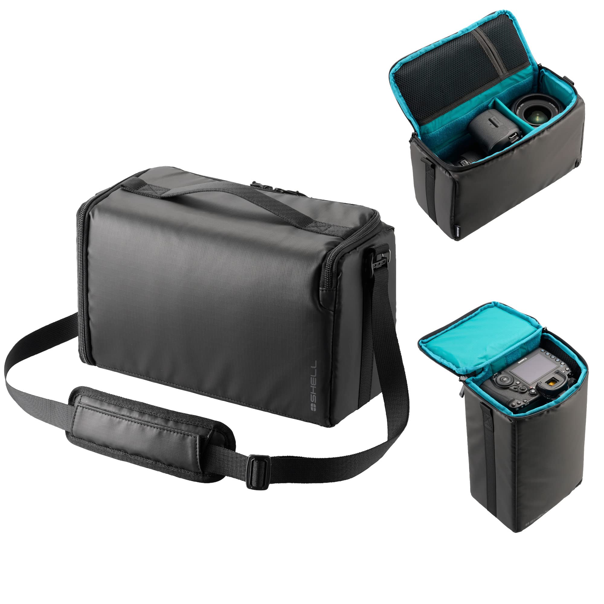 

HAKUBA Plus Shell Inner Bag Transforms your everyday backpack or case into a camera Features access from the top and Includes a shoulder Features a чорний