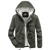 Autumn and Winter New Men's Hooded Cotton Clothes, Warm and Windproof Cotton-padded Clothes