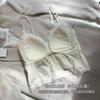 Pure lace beauty back, sling vest, underwear, thin style, with its own chest pad, integrated inside, can be worn outside, sexy base