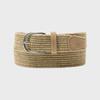 Beige Elastic Webbing Belt (35mm) ARABM26351BEX