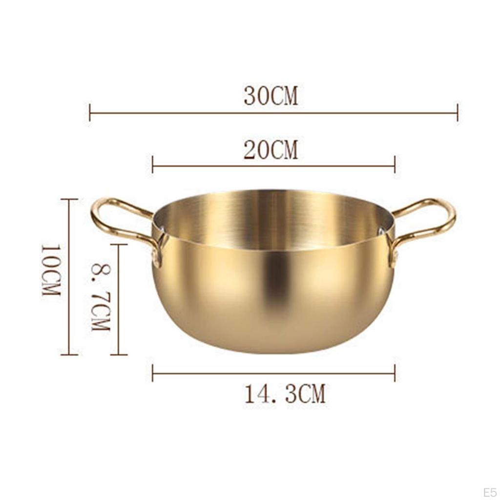 Instant Noodle Pot, Korean Versatile Quick Heating with Handle Korea Ramen Pot for