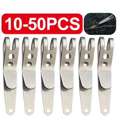 10-50 Multitools Pocket Stainless Steel Bag Waist Belt Hanging Clip Mini Metal Key Buckles Pocket Clips Carabiner Outdoor Gadget