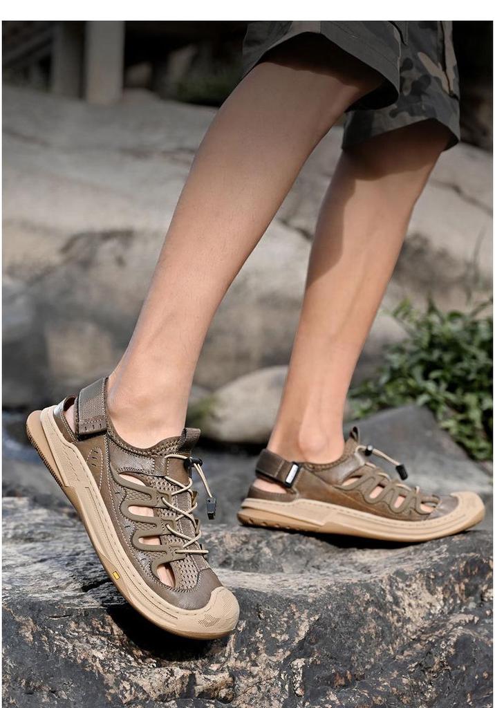 Men’s 2024 Summer Versatile Casual Non-slip Closed-toe Water and Sports Sandals