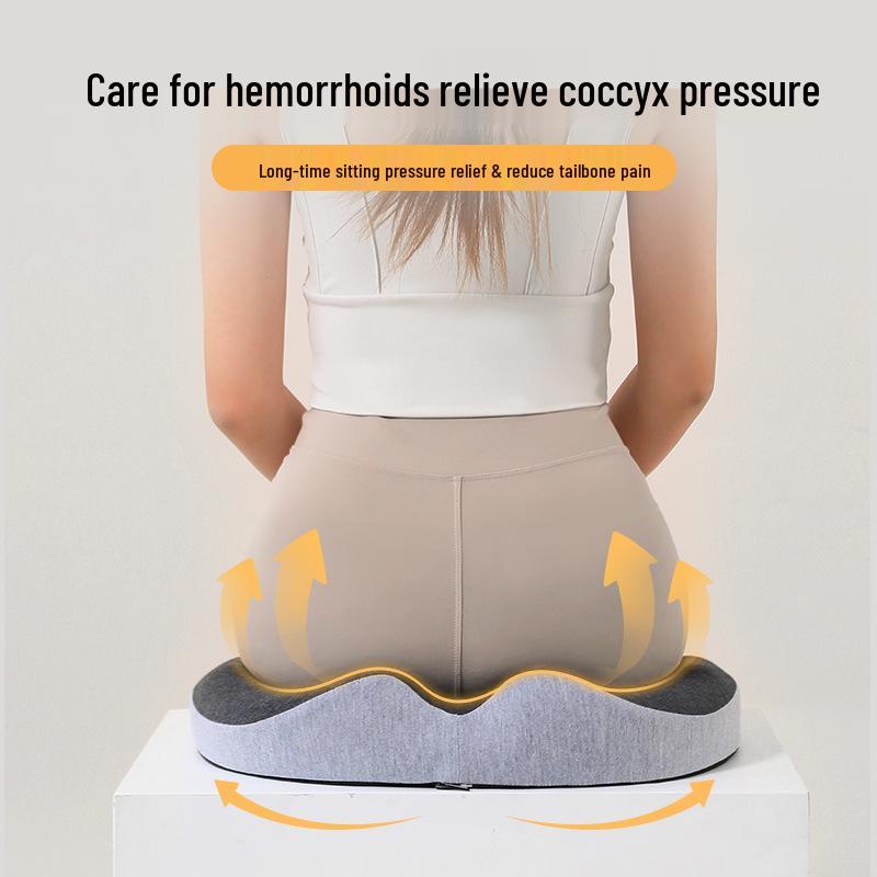 Memory Foam Seat Cushion for Hemorrhoid Relief, Pregnancy, Episiotomy, Coccyx Support, and Long Sitting Sessions