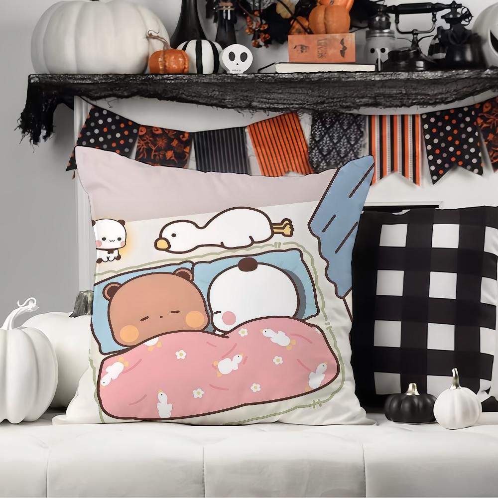 Cartoon Cute O-One Or Two Pillow Case Office Cushions Suitable For Sofa Car Bedroom Decorative Cushion Cover