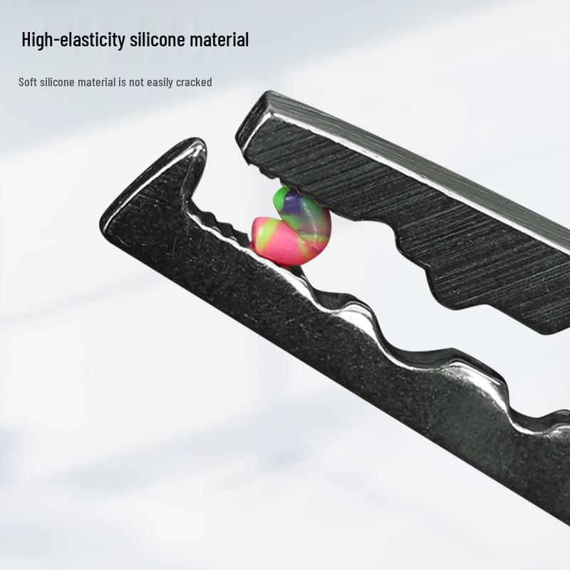 High-Concentricity Silicone Bean Fishing Rod Tip Lock, Anti-Tangle Olive Shape Accessory