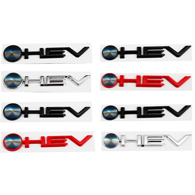 Auto 3D Metallo HEV Logo Emblema Baule Badge Decalcomanie Adesivo Per Toyota Camry 9a 2024 Highlander Granvia Sienna Avalon Accessori