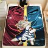 Dragon Ball Characters Print Flannel Blanket,High Quality Comfortable for All Seasons,Home Decor,Warmth and Comfort,Perfect for Christmas Gifts