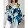 Plus Size - Plus Size - Plus Size Women'S Printed Top, Casual Elegant Ladies Plus Size Top, Spring Summer Fall Outerwear